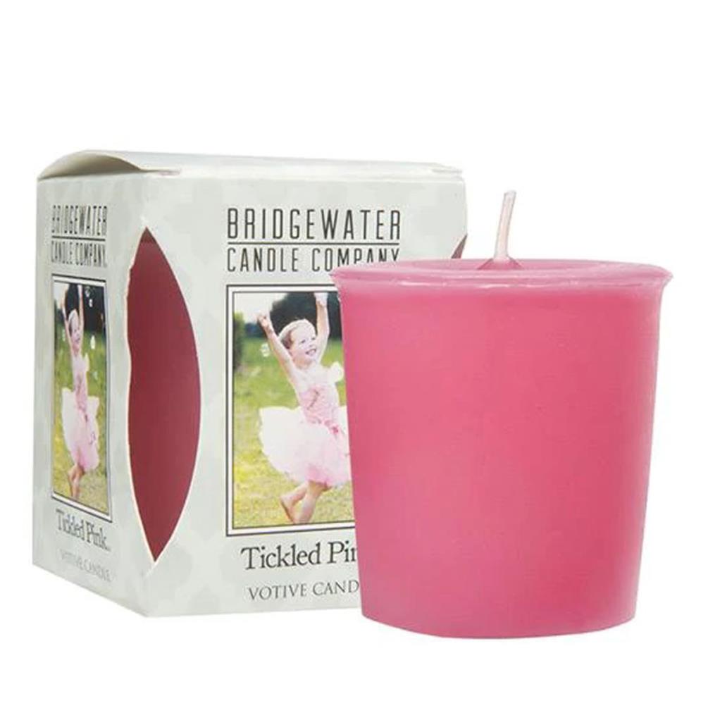 Bridgewater Tickled Pink Votive Candle £1.79